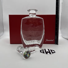 Baccarat Oceanie Decanter Clear Crystal Multicolor End on Topper 2510046
