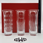 Baccarat Flora Bud Flower Vases Set Of 3 Clear Crystal New In Box 2810832 Sealed