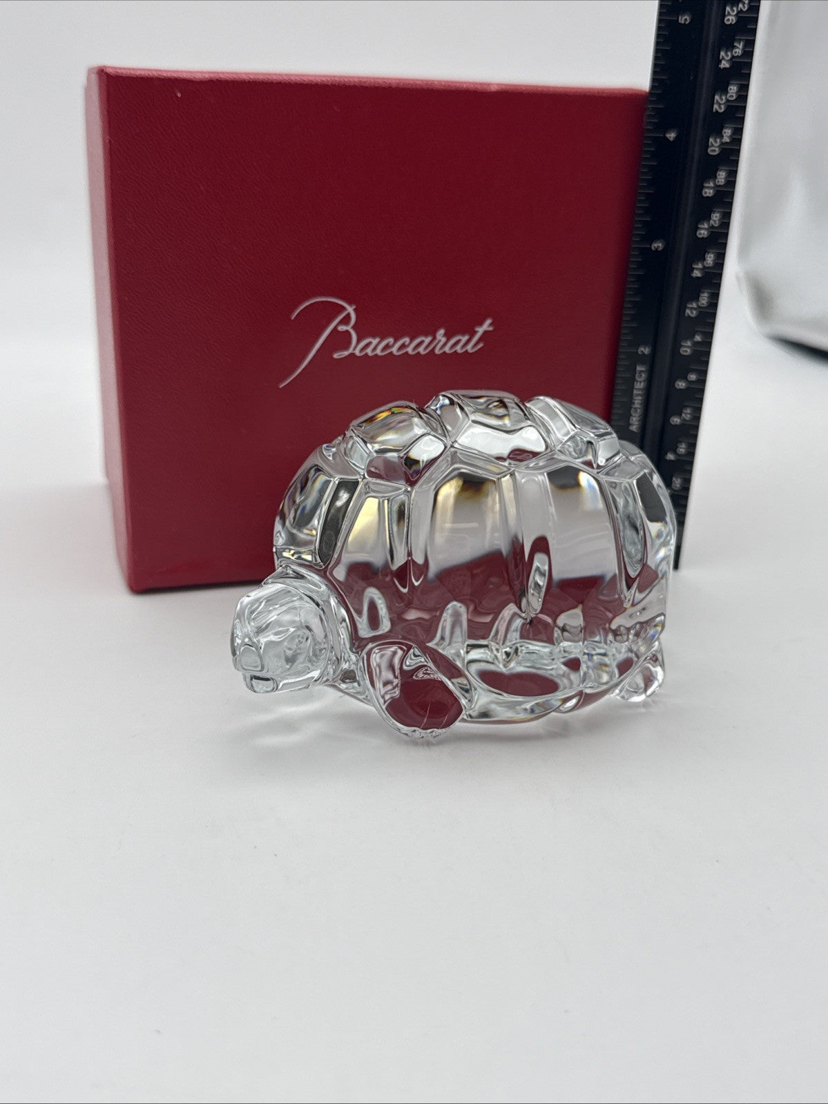 Baccarat Heritage Zoe Turtle Figurine Clear Crystal New In Box 2810315