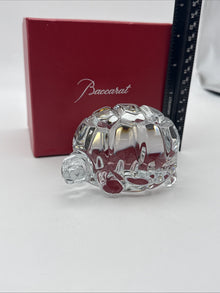 Baccarat Heritage Zoe Turtle Figurine Clear Crystal New In Box 2810315
