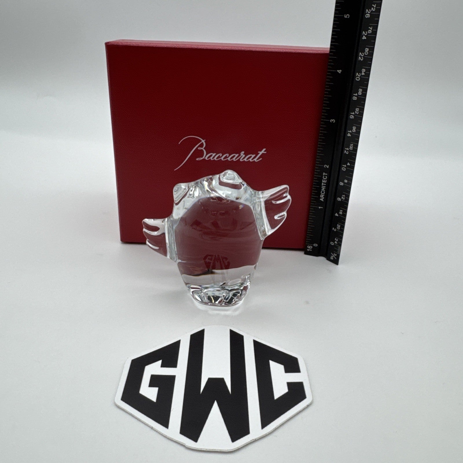 Baccarat Minimals Young Owl Figurine Clear Crystal New In Box 2802207