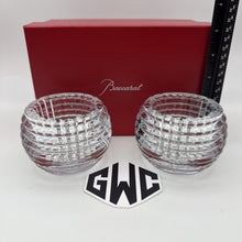 Baccarat Eye Candle Votive Clear Crystal Pair Of 2 New In Box 2810638 Sealed