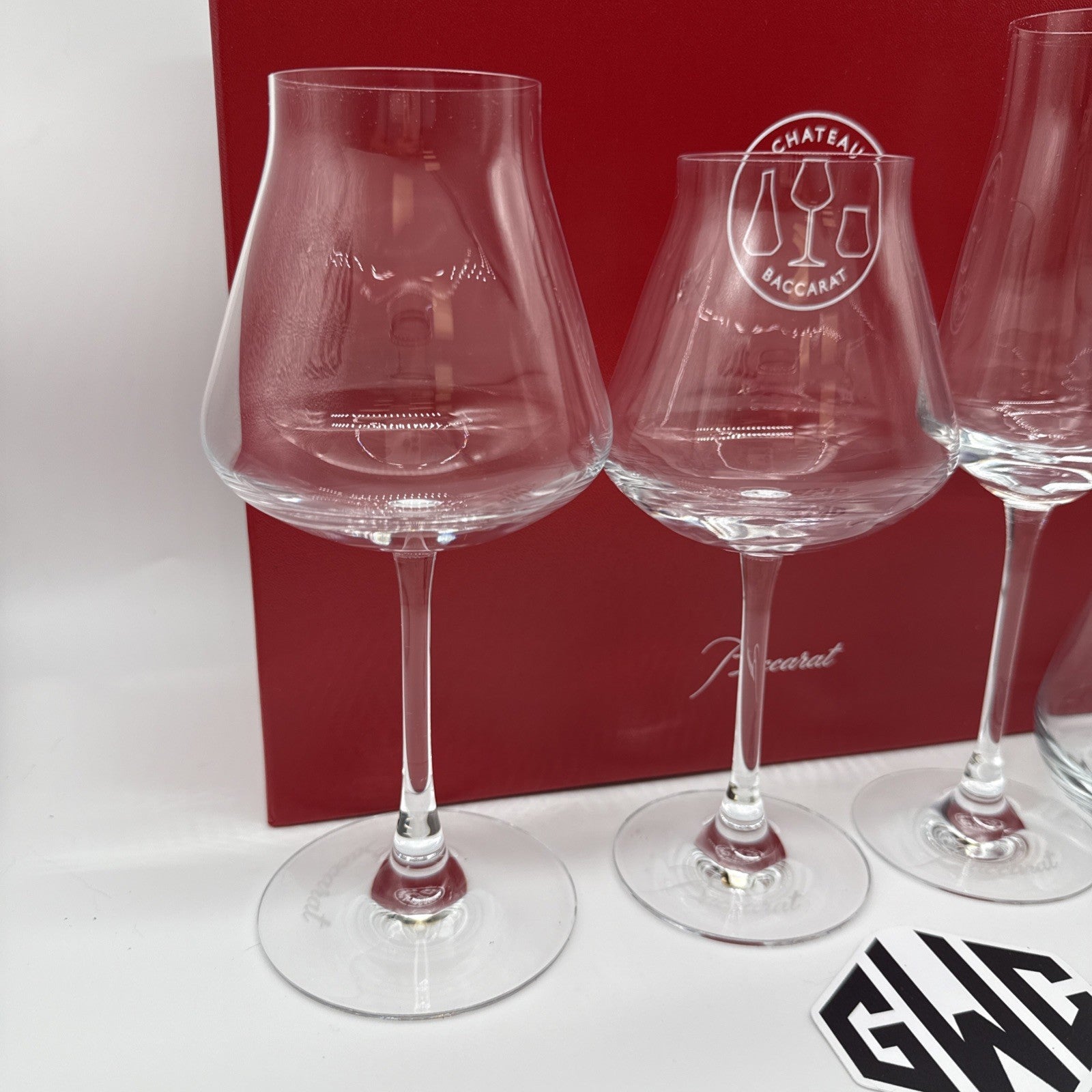 Baccarat Chateau Degustation Glasses Set Clear Crystal 4 Pieces NIB 2811925