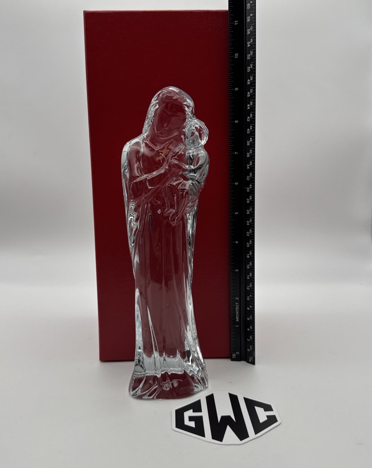Baccarat Mother and Child Nativity Clear Crystal Figurine New 1762674