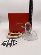 Baccarat Zoo Duck Jewelry Box Clear Crystal & Porcelain 2814457 New In Box