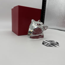 Baccarat Bear Head Figurine Clear Crystal New In Box 1762710