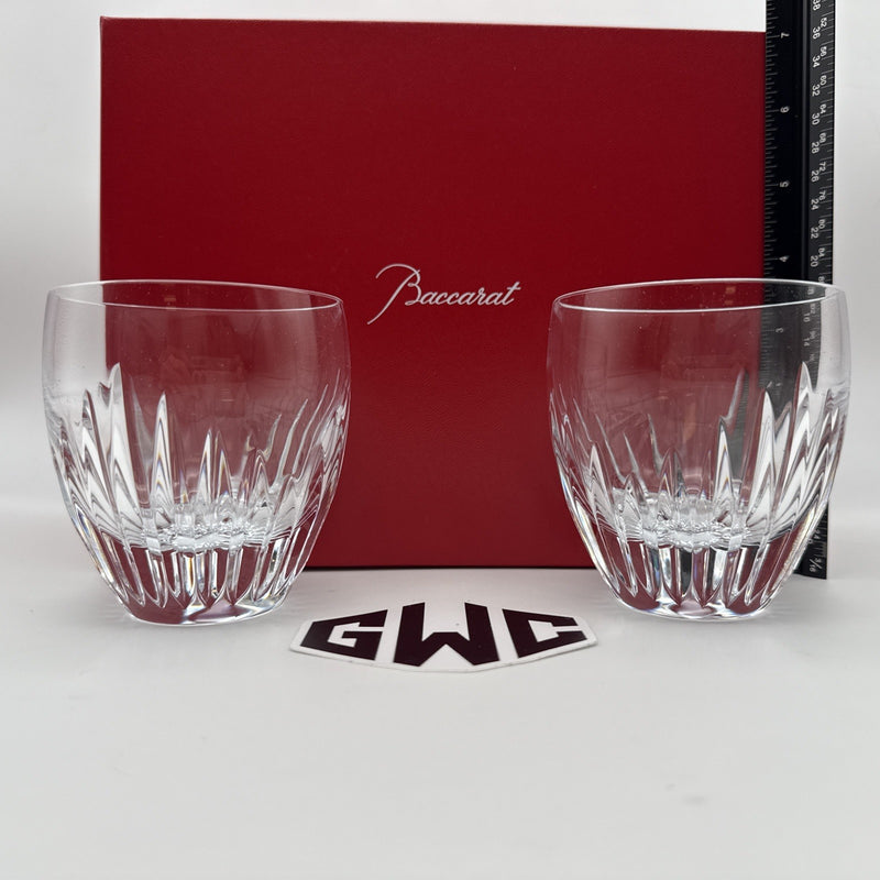Baccarat Massena Tumbler Glasses Set of Two New In Box 2810592 Sealed