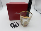 Baccarat Harcourt Old Fashion Tumbler Clear And Gold Crystal New in Box 