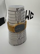Patel Philippe Ellipse 3875/1J Yellow Gold 18K Blue Dial Diamond Bezel Quartz