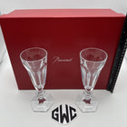 Baccarat Harcourt 1841 Champagne Flutes Clear Crystal Pair Of 2 New 2811799
