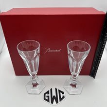 Baccarat Harcourt 1841 Champagne Flutes Clear Crystal Pair Of 2 New 2811799