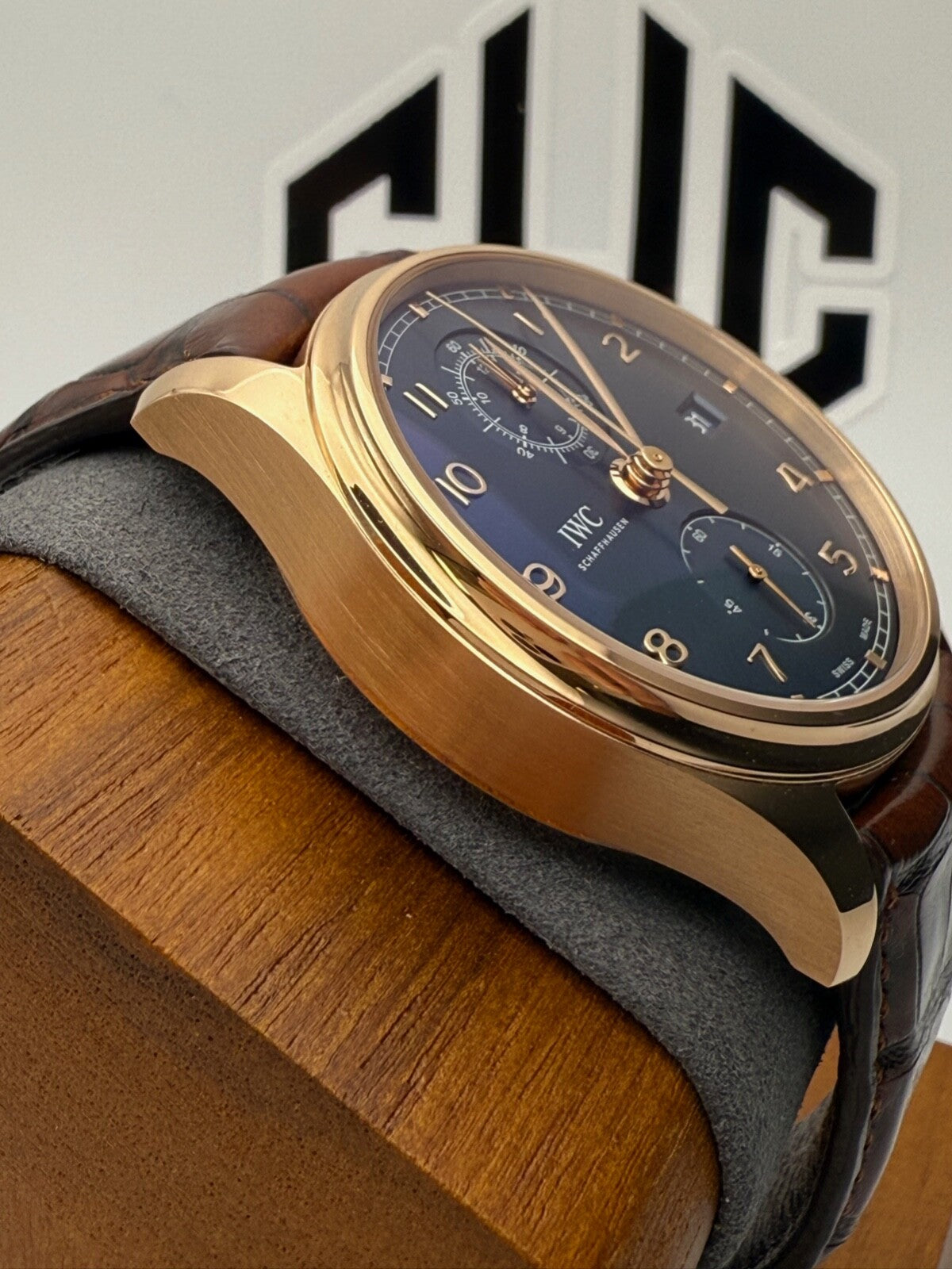 IWC Schaffhausen Portugiese Bucherer Blue IW390305 42mm Rose Gold Limited 88 PCs