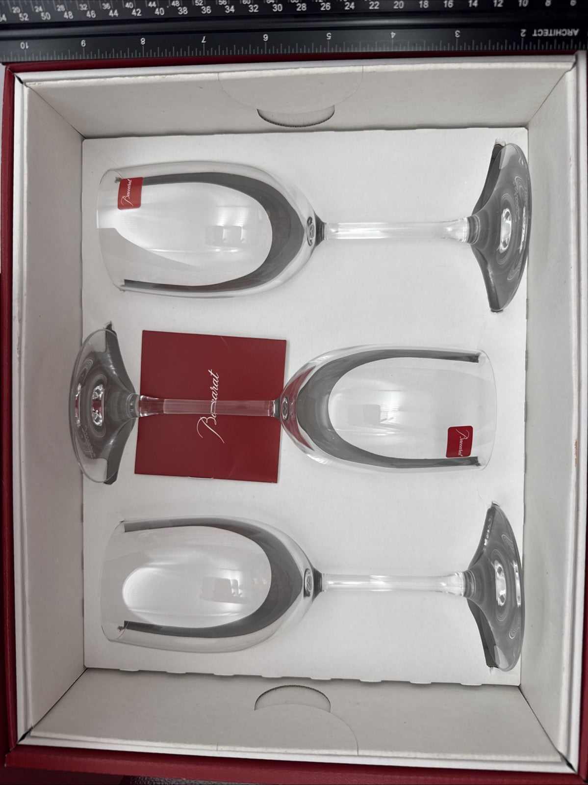 Baccarat Epicure Wine Glasses Set of 6 Clear Crystal New In Box 2105622