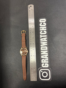 Patek Philippe Calatrava Rose Gold Brown Dial Diamond Ladies Watch 4897R