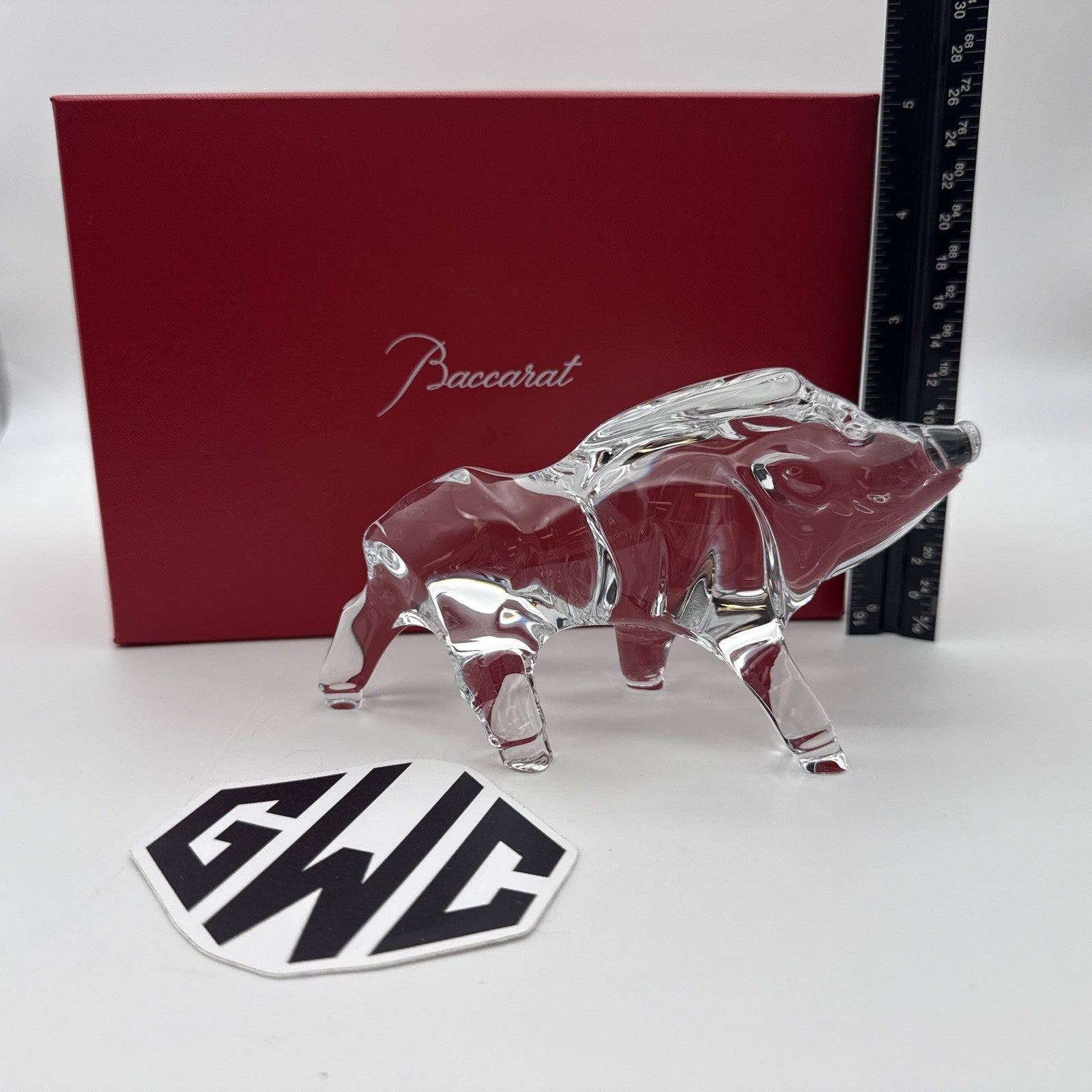 Baccarat Zodiac Boar Figurine Clear Crystal New In Box 2812399