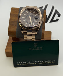 2022 Rolex Sky-Dweller 326935 Chocolate Brown 18K Gold Oyster 42mm Box Papers