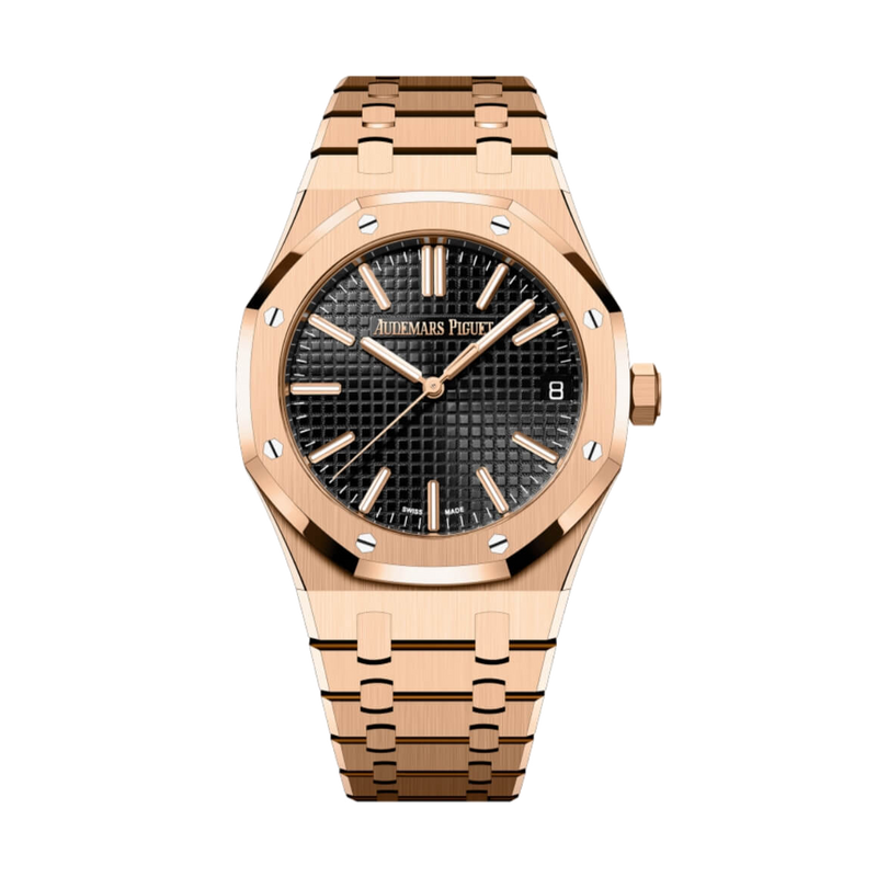Audemars Piguet Royal Oak 15510OR.OO.1320OR.04 Black 41mm Rose Gold