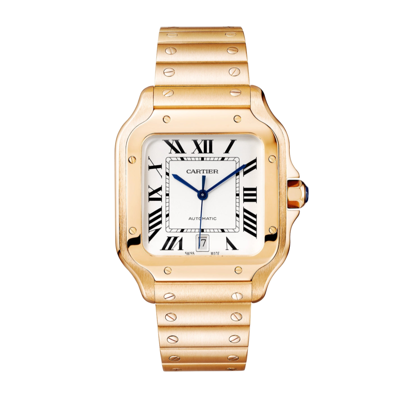 Cartier Santos de Cartier Large WGSA0018 White 40mm Rose Gold