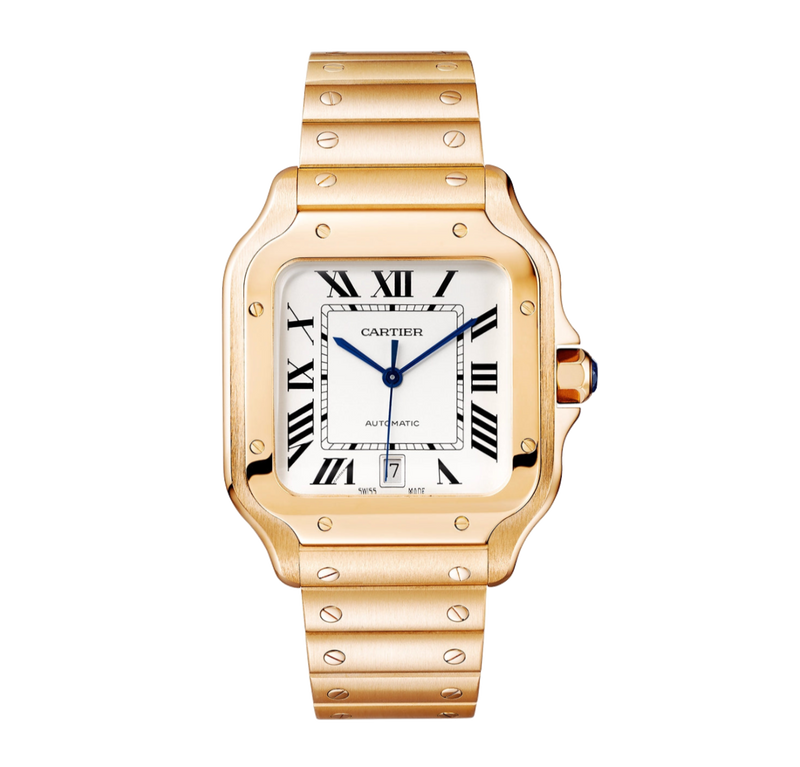 Cartier Santos de Cartier Large WGSA0018 White 40mm Rose Gold