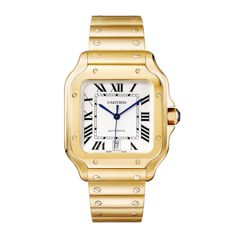 Cartier Santos de Cartier Large WGSA0029 White 40mm Yellow Gold