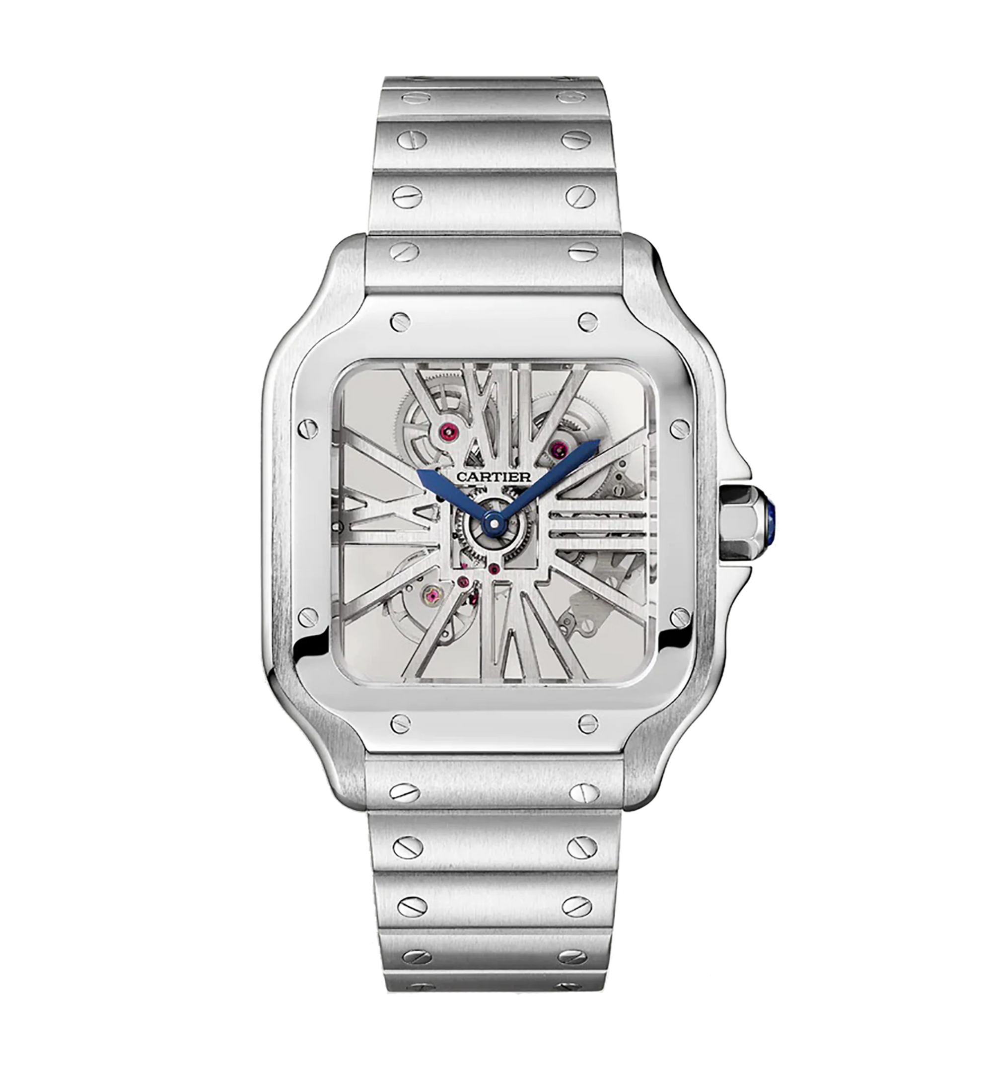 Cartier Santos de Cartier Large WHSA0015 Skeleton 40mm Stainless Steel