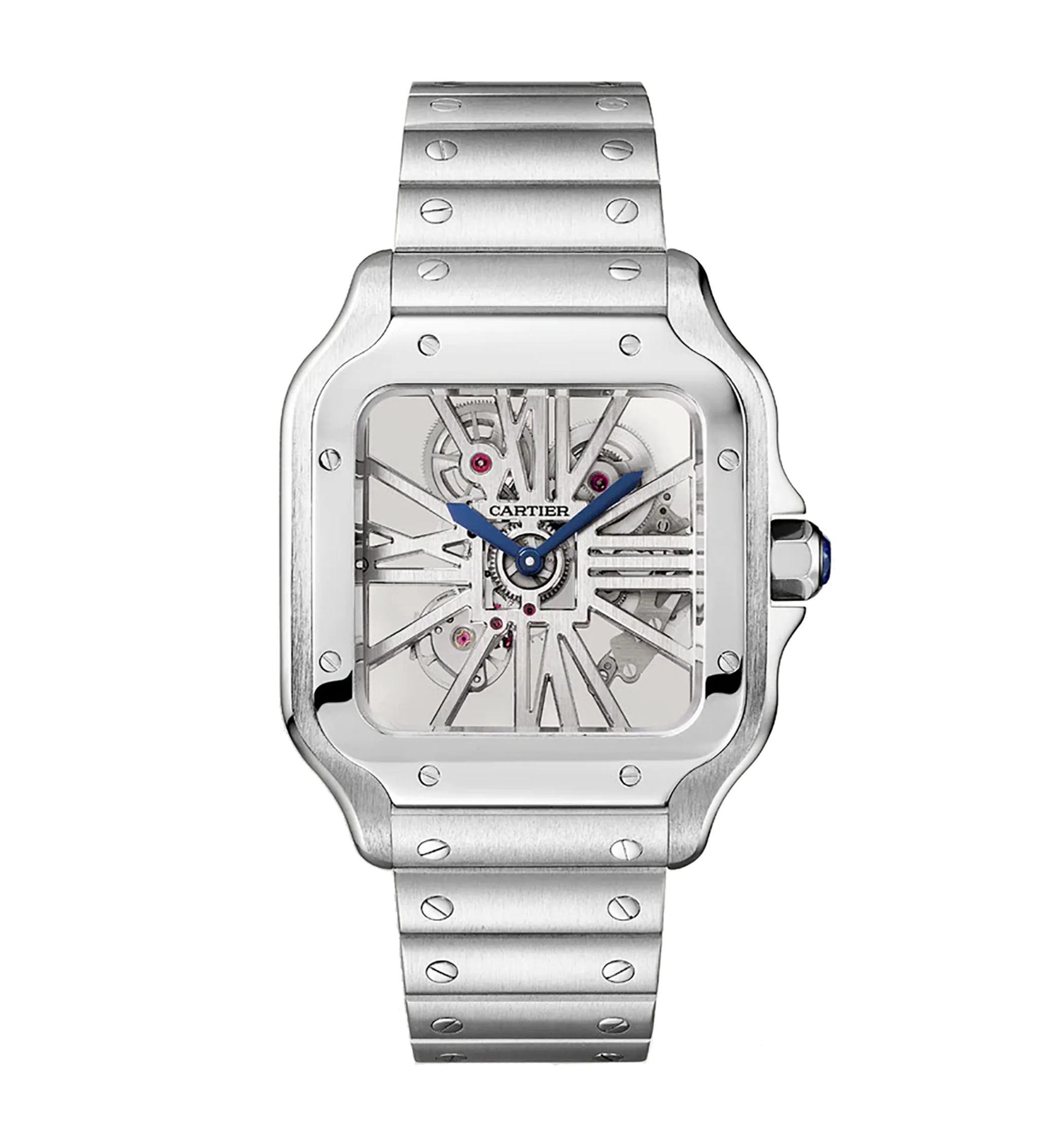 Cartier Santos de Cartier Large WHSA0015 Skeleton 40mm Stainless Steel