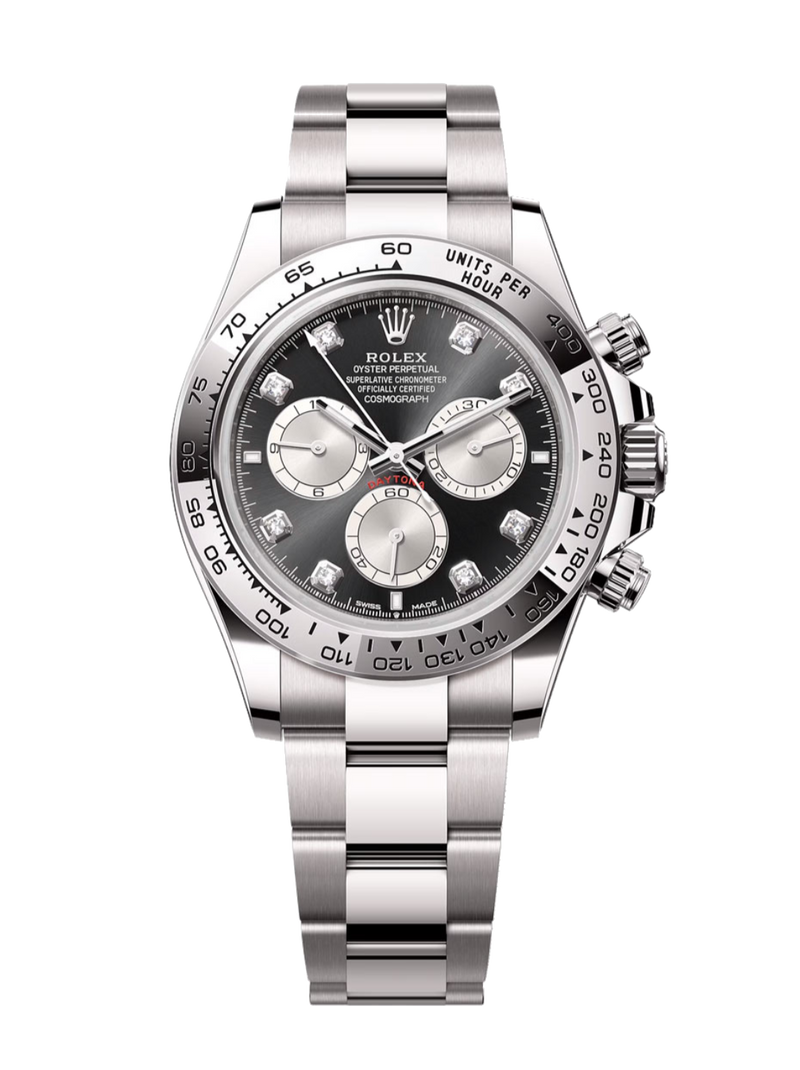 Rolex Cosmograph Daytona 126509 Diamond Black 40mm Oyster White Gold