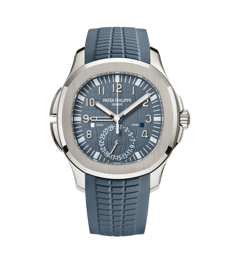 Patek Philippe Aquanaut 5164G-001 Opaline Blue Gray 40mm White Gold Strap