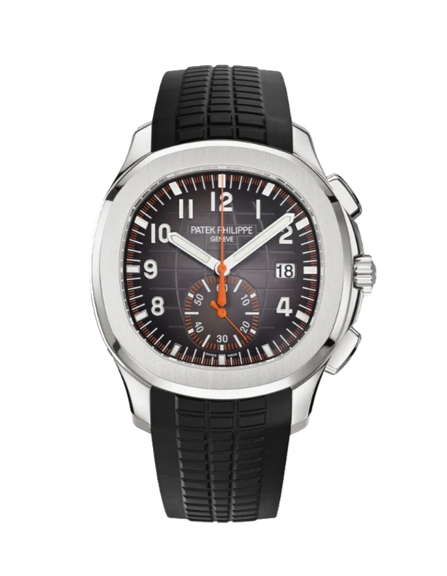 Patek Philippe Aquanaut 5968A-001 Black 42mm Stainless Steel Strap