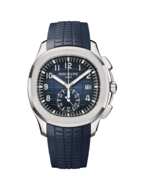 Patek Philippe Aquanaut 5968G-001 Blue 42mm White Gold Strap
