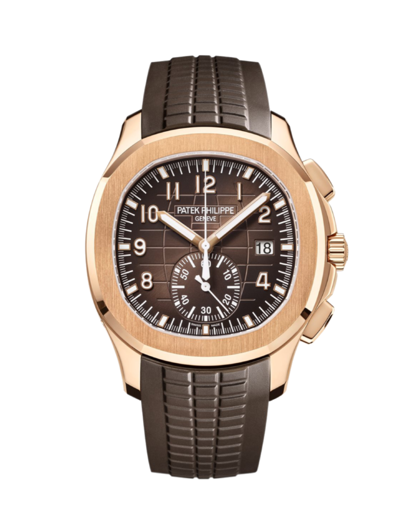 Patek Philippe Aquanaut 5968R-001 Sunburst Brown 42mm Rose Gold Strap