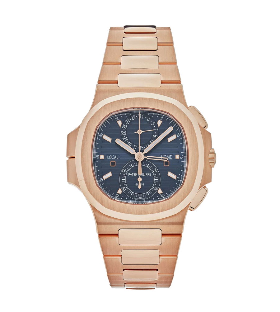 Patek Philippe Nautilus 5990/1R-001 Sunburst Blue 40mm Rose Gold