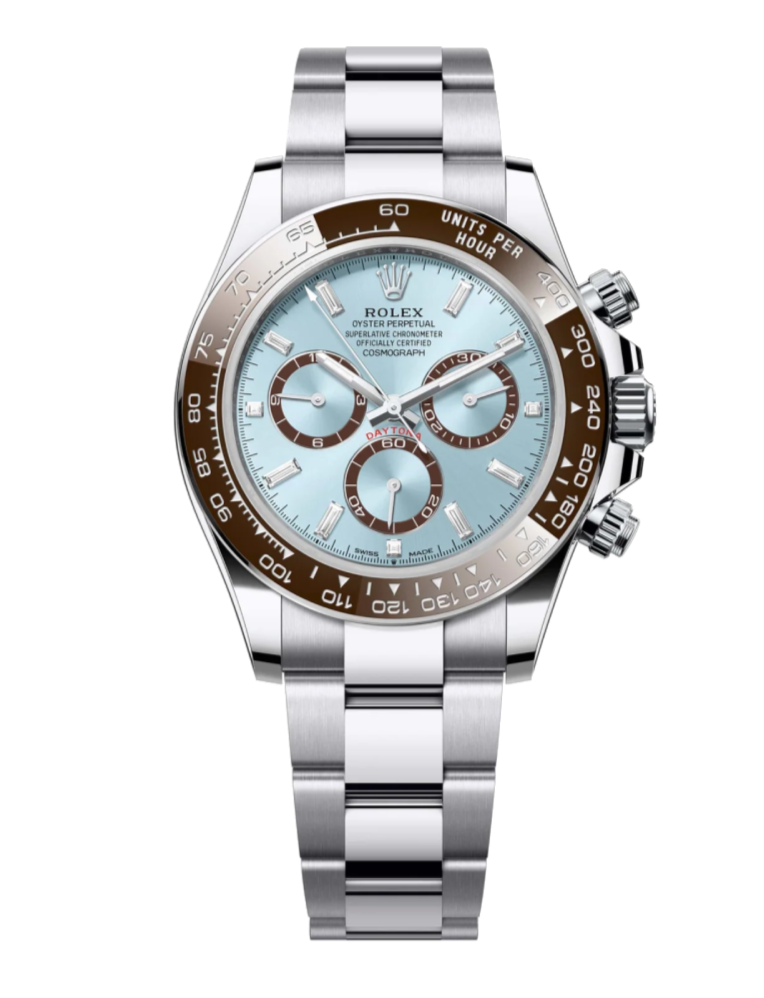 Rolex Cosmograph Daytona 126506 Baguette Diamond Ice Blue 40mm Oyster Platinum