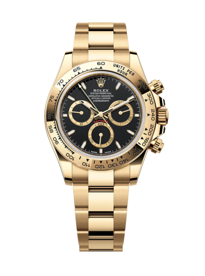 Rolex Cosmograph Daytona 126508 Black 40mm Oyster Yellow Gold