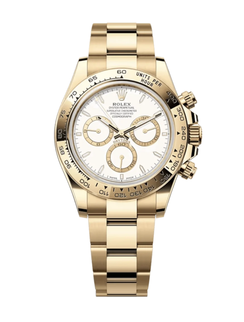 Rolex Cosmograph Daytona 126508 White 40mm Oyster Yellow Gold