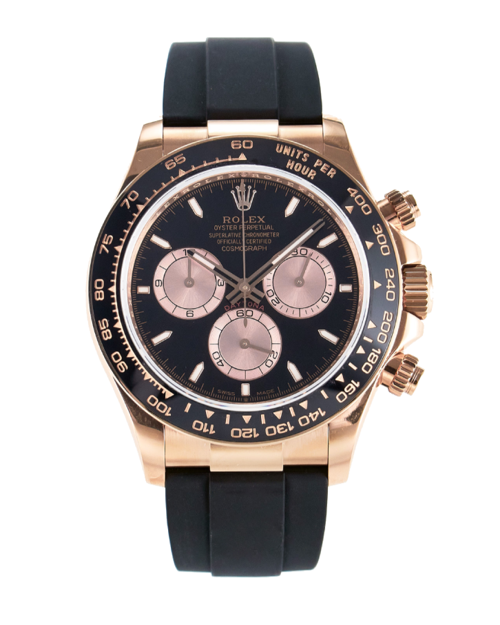 Rolex Cosmograph Daytona 126515 Black 40mm Oysterflex Rose Gold