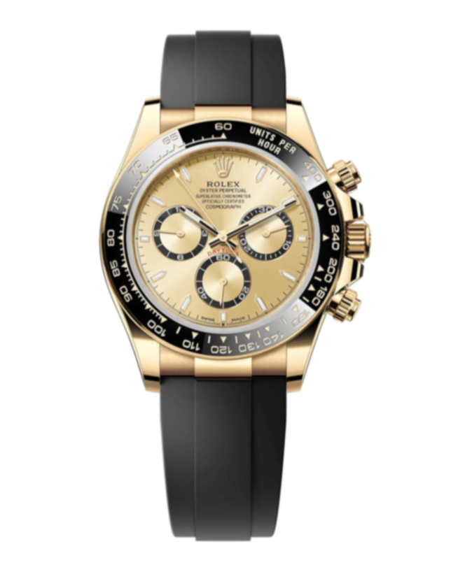 Rolex Cosmograph Daytona 126518 Champagne 40mm Oysterflex Yellow Gold