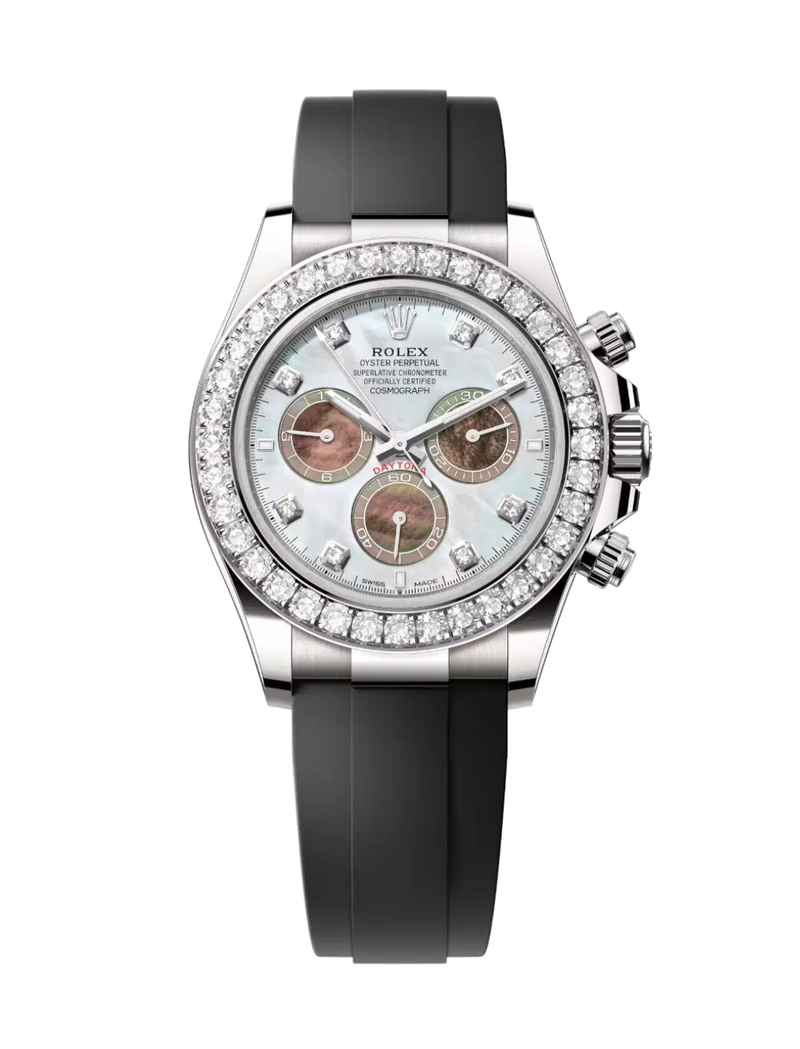 Rolex Cosmograph Daytona 126589 Diamond Mother Of Pearl 40mm Oysterflex White Gold