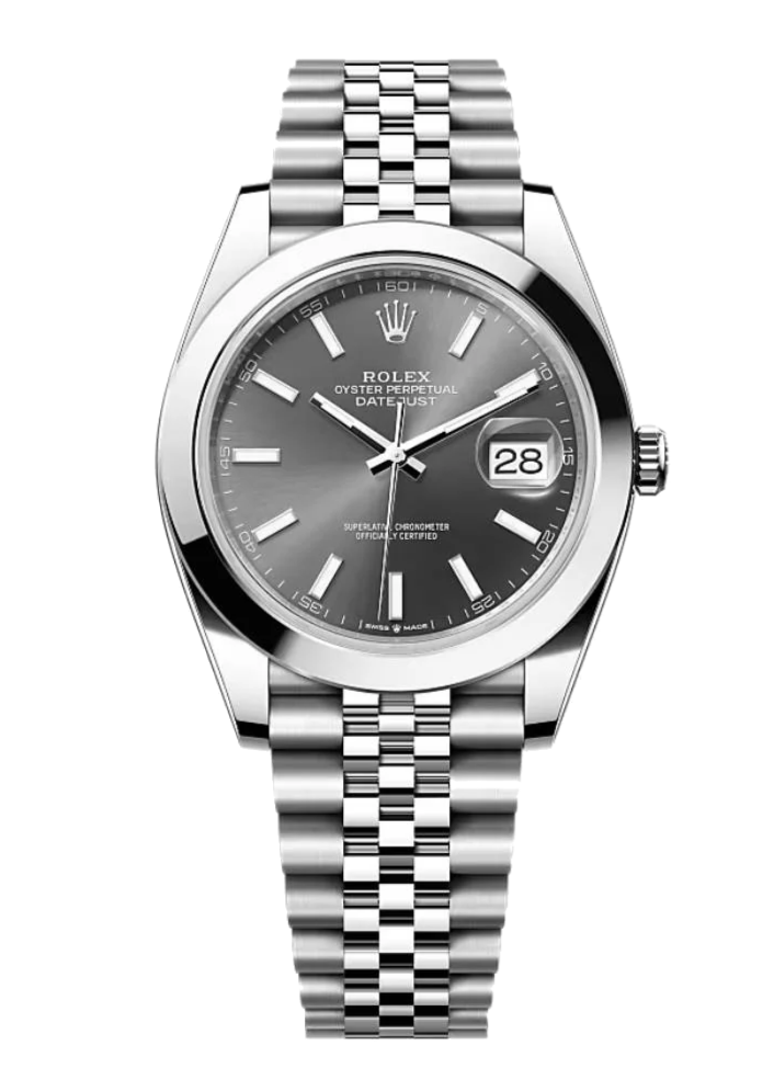Rolex Datejust 126300 Slate Stick Smooth 41mm Jubilee Stainless Steel