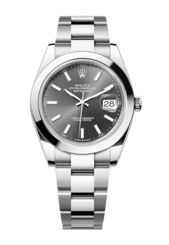 Rolex Datejust 126300 Slate Stick Smooth 41mm Oyster Stainless Steel