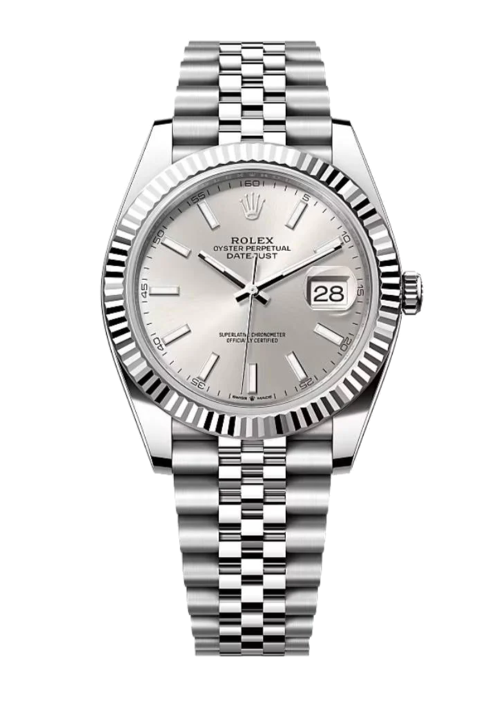 Rolex Datejust 126334 Silver Stick Fluted 41mm Jubilee Stainless Steel