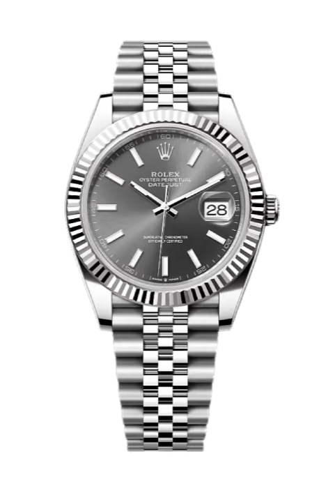 Rolex Datejust 126334 Slate Stick Fluted 41mm Jubilee Stainless Steel