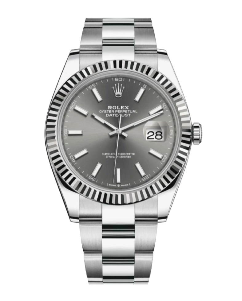 Rolex Datejust 126334 Slate Stick Fluted 41mm Oyster Stainless Steel