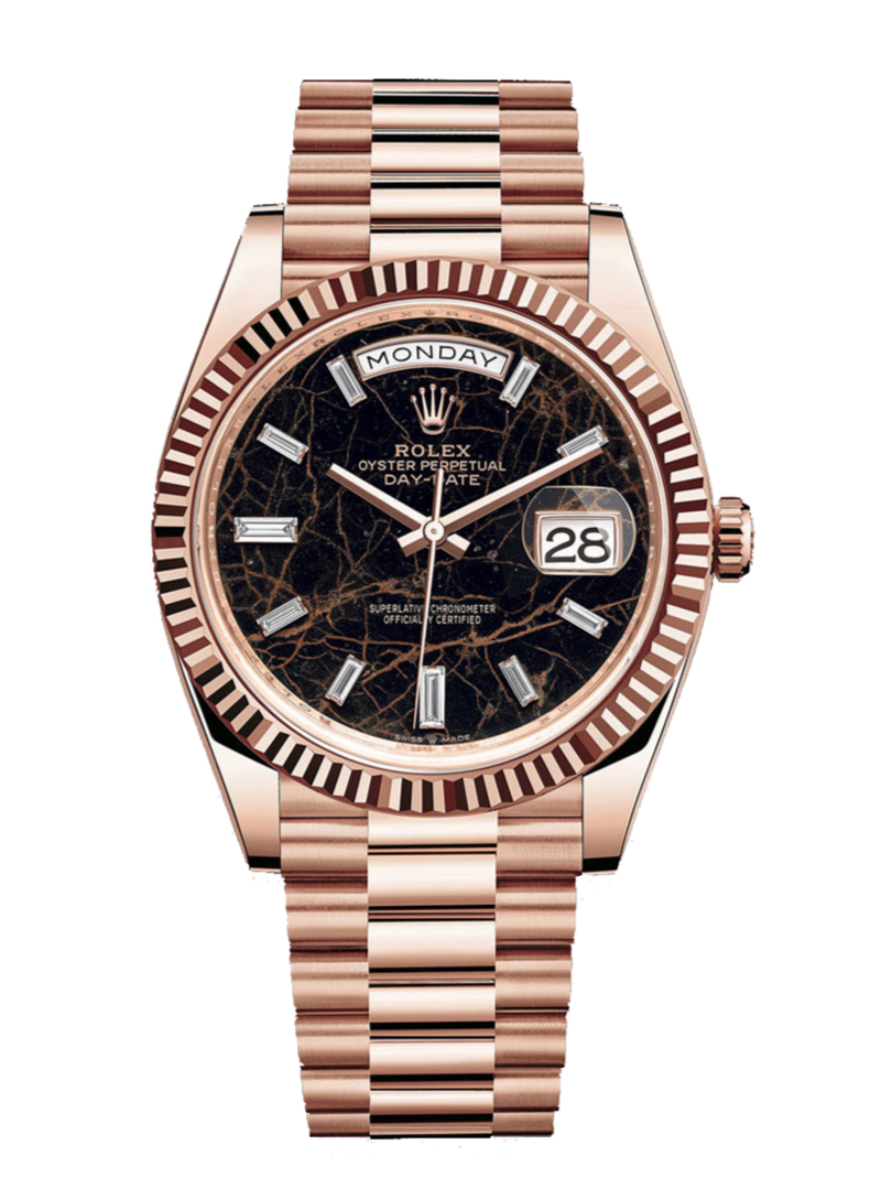 Rolex Day-Date 228235 Diamond Eisenkiesel 40mm President Rose Gold