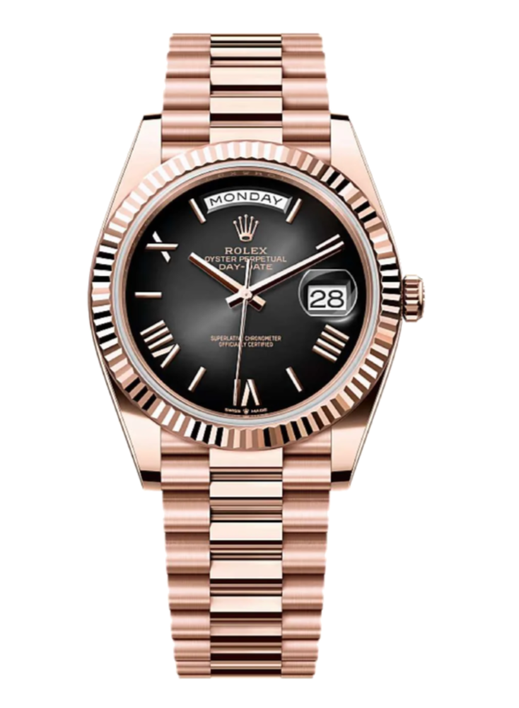 Rolex Day-Date 228235 Slate Ombre 40mm President Rose Gold