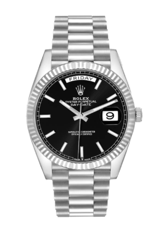 Rolex Day-Date 228236 Black 40mm President Platinum