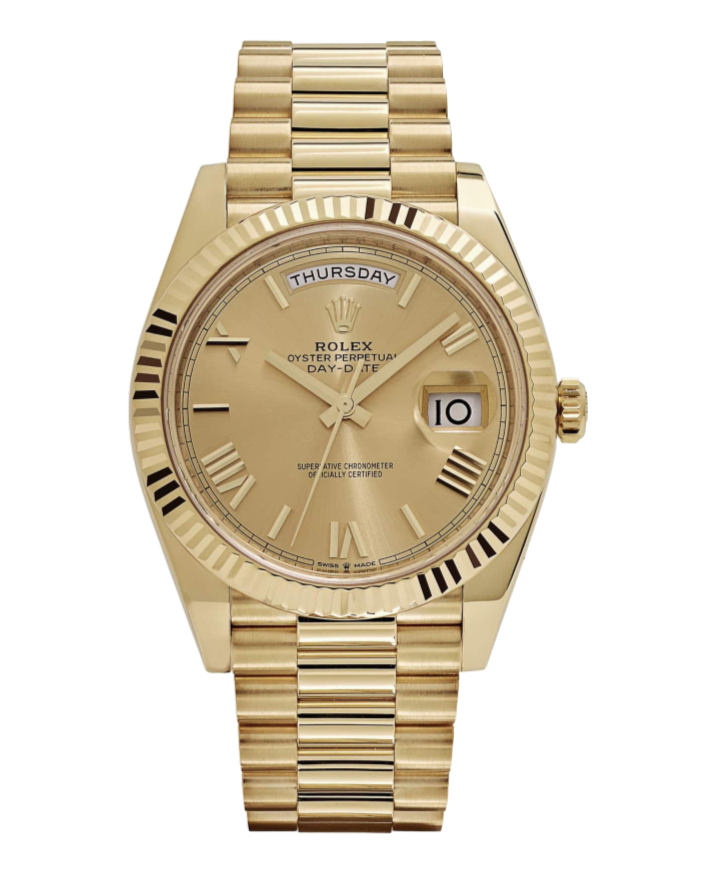 Rolex Day-Date 228238 Champagne Roman 40mm President Yellow Gold