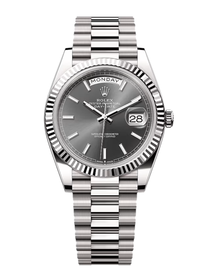 Rolex Day-Date 228239 Slate 40mm President White Gold