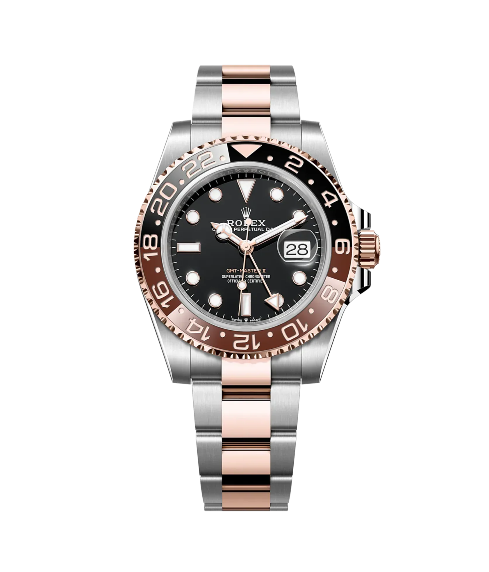 Rolex GMT-Master II 126711CHNR Root Beer 40mm Oyster Rose Gold / Stainless Steel