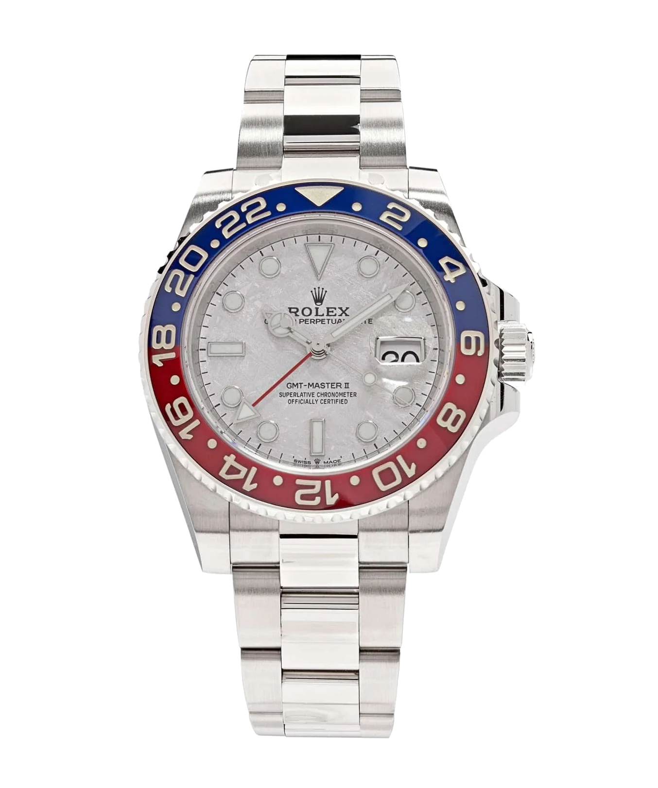 Rolex GMT-Master II 126719BLRO Meteorite Pepsi 40mm Oyster White Gold